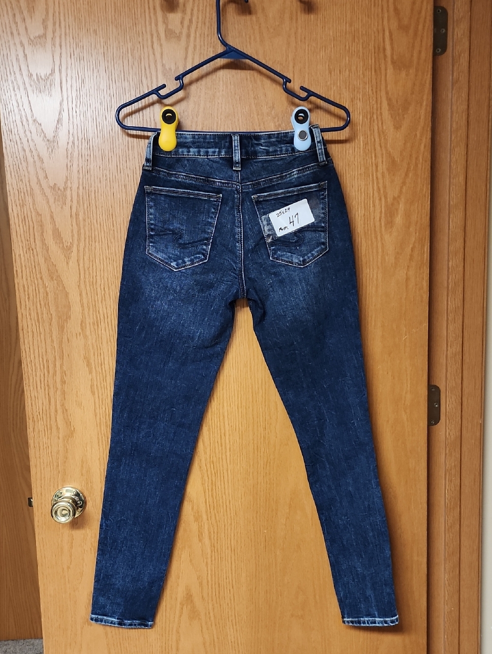 Silver Jeans Dark Indigo Skinny Jeans